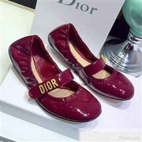 Replica Dior Baby D Flat Ballerinas in Burgundy Patent Leather 2019 JINC 9051588 [fab 56545 190518] 10000 : Purse Valley,Designer Replica Handbags,Premium Replica Handbags at PurseValley