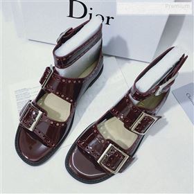 Replica Dior Perforated Leather Buckle Strap Flat Sandals Burgundy 2019 DLY 9122344 [fab 66915 191231] 11600 : Purse Valley,Designer Replica Handbags,Premium Replica Handbags at PurseValley