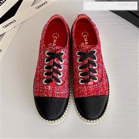 Replica Chanel Pearl Fabric Sneakers Red 2020 SS 9123131 [fab 67231 191231] 13900 : Purse Valley,Designer Replica Handbags,Premium Replica Handbags at PurseValley