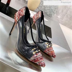 Replica Chanel Tweed Transparent Lace up High Heel Pumps Red 2019 MD 0011623 [fab 67773 200216] 9600 : Purse Valley,Designer Replica Handbags,Premium Replica Handbags at PurseValley
