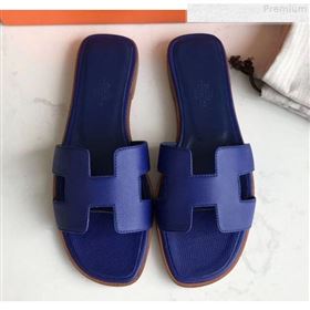 Replica Hermes Epsom Leather Oran H Flat Slipper Sandals Royal Blue MD 9080615 [fab 60827 190813] 14000 : Purse Valley,Designer Replica Handbags,Premium Replica Handbags at PurseValley