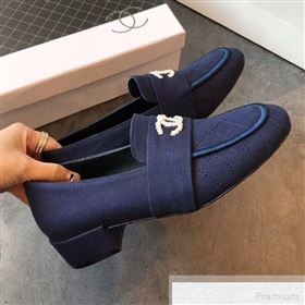 Replica Chanel Quilted Fabric Loafers G34345 Navy Blue 2019 EM 9051520 [fab 56472 190518] 11600 : Purse Valley,Designer Replica Handbags,Premium Replica Handbags at PurseValley