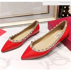 Replica Valentino Rockstud Flat Ballerina in Patent Calfskin Red XL 20041419 [fab 69763 200418] 9500 : Purse Valley,Designer Replica Handbags,Premium Replica Handbags at PurseValley