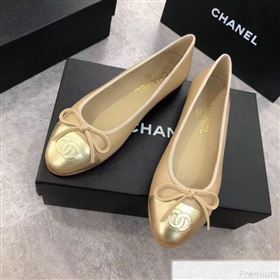 Replica Chanel Nude Lambskin Leather Ballerinas With Gold Toe 2019 DLY 9050172 [fab 55920 190510] 10000 : Purse Valley,Designer Replica Handbags,Premium Replica Handbags at PurseValley