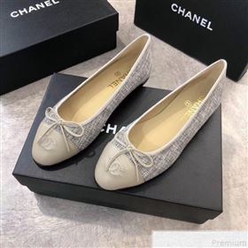 Replica Chanel LinenLambskin Leather Ballerinas Grey 2019 DLY 9050196 [fab 55994 190510] 10000 : Purse Valley,Designer Replica Handbags,Premium Replica Handbags at PurseValley