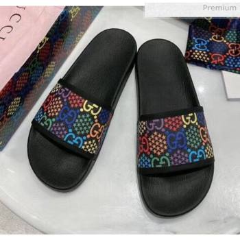 Replica Gucci GG Psychedelic Supreme Canvas Slide Sandal Black 2020 For Women and Men SY 20050929 [fab 70820 200516] 5500 : Purse Valley,Designer Replica Handbags,Premium Replica Handbags at P