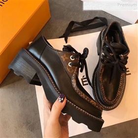 Replica Louis Vuitton LV Beaubourg Leather Monogram Canvas Platform Derby Lace up Loafers 2019 EM 9110906 [fab 65050 191109] 14400 : Purse Valley,Designer Replica Handbags,Premium Replica Hand