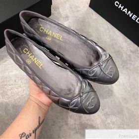 Replica Chanel Quilting Lambskin Leather Ballerinas Black Silver 2019 DLY 9050183 [fab 55976 190510] 10000 : Purse Valley,Designer Replica Handbags,Premium Replica Handbags at PurseValley