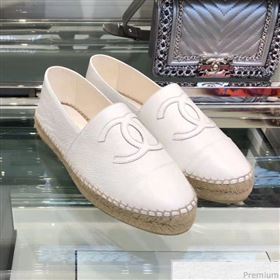 Replica Chanel CC Laminated Leather Espadrilles G29762 White 2019 LRF 9032840 [fab 54104 190417] 8500 : Purse Valley,Designer Replica Handbags,Premium Replica Handbags at PurseValley