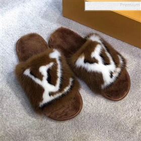 Replica Louis Vuitton Homey Mink Fur LV Flat MulesSlide Sandals Brown 2019 BLD 911061 [fab 64686 191102] 14500 : Purse Valley,Designer Replica Handbags,Premium Replica Handbags at PurseValley