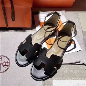 Replica Hermes Santorini Smooth Calfskin Flat Sandals Black 2019 KQN 9042626 [fab 55689 190428] 11000 : Purse Valley,Designer Replica Handbags,Premium Replica Handbags at PurseValley