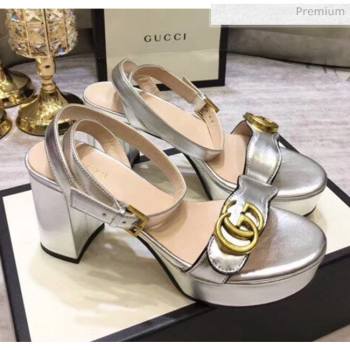 Replica Gucci Leather Platform Sandal with Double G 573022 Silver 2020 KL 20050607 [fab 70615 200509] 11600 : Purse Valley,Designer Replica Handbags,Premium Replica Handbags at PurseValley