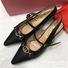 Replica Gucci Zumi Leather Slingback Heel Pumps with G Horsebit 583300 Black 2019 ANDI 9060136 [fab 57360 190602] 11000 : Purse Valley,Designer Replica Handbags,Premium Replica Handbags at Pur