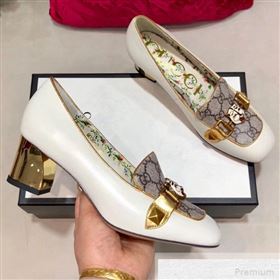 Replica Gucci Leather GG Mid heel Slide Pump with Feline Head Buckle White 2019 DLY 9051641 [fab 56592 190518] 14000 : Purse Valley,Designer Replica Handbags,Premium Replica Handbags at PurseV