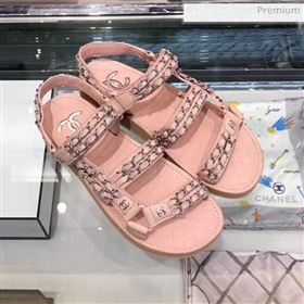 Replica Chanel Chain Leather Strap Flat Sandals Pink 2020 XO 0021904 [fab 68070 200219] 14700 : Purse Valley,Designer Replica Handbags,Premium Replica Handbags at PurseValley
