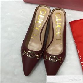 Replica Gucci Zumi Leather Heel Mules with G Horsebit ?577053 Burgundy 2019 ANDI 9060145 [fab 57369 190602] 11000 : Purse Valley,Designer Replica Handbags,Premium Replica Handbags at PurseVall
