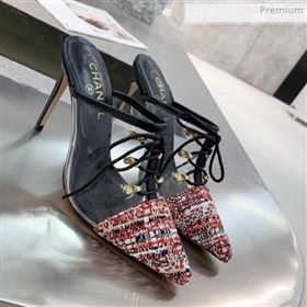 Replica Chanel Tweed Transparent Lace up High Heel Mules Red 2019 MD 0011627 [fab 67777 200216] 9200 : Purse Valley,Designer Replica Handbags,Premium Replica Handbags at PurseValley