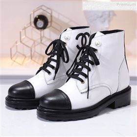 Replica Chanel Calfskin Pearl Lace up Short Boots White 2019 DLY 9091118 [fab 62800 190912] 15600 : Purse Valley,Designer Replica Handbags,Premium Replica Handbags at PurseValley