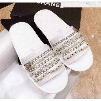 Replica Chanel Lambskin ChainsPearls Flat Mules Sandals White 2020 MD 20052724 [fab 71423 200530] 9500 : Purse Valley,Designer Replica Handbags,Premium Replica Handbags at PurseValley