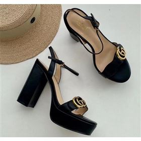 Replica Gucci Heel 10cm Platform Sandals with Double G 573021 Original Quality Black 2019 SS 9062608 [ebs 48143 190630] 13500 : Purse Valley,Designer Replica Handbags,Premium Replica Handbags 