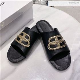 Replica Balenciaga Oval BB Calfskin Flat Mules Slide Sandal BlackGold 2020 DLY 20031426 [fab 68525 200314] 7400 : Purse Valley,Designer Replica Handbags,Premium Replica Handbags at PurseValley
