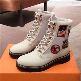 Replica Louis Vuitton Patch Leather Flat Short Boots White 2020 KL 9120313 [fab 66006 191207] 14500 : Purse Valley,Designer Replica Handbags,Premium Replica Handbags at PurseValley