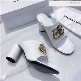 Replica Balenciaga Oval BB Calfskin High Heel Mules Slide Sandal WhiteGold 2020 DLY 20031416 [fab 68515 200314] 7400 : Purse Valley,Designer Replica Handbags,Premium Replica Handbags at PurseV