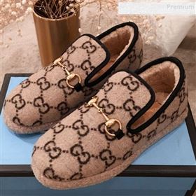 Replica Gucci GG Wool Lining Flat Horsebit Loafers ?575850 Beige 2019 For Women and Men HQG 9082206 [fab 61872 190824] 12300 : Purse Valley,Designer Replica Handbags,Premium Replica Handbags a