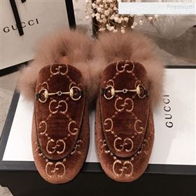 Replica Gucci GG Velvet Fur Flat Slippers Brown 2019 KL 9112025 [fab 65484 191123] 13900 : Purse Valley,Designer Replica Handbags,Premium Replica Handbags at PurseValley