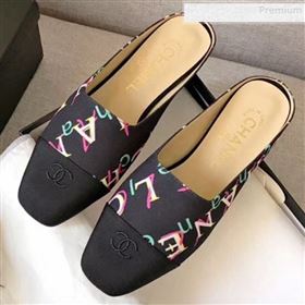 Replica Chanel Print Fabric Flat Mules Black 2019 XZG 9081620 [fab 61599 190817] 11400 : Purse Valley,Designer Replica Handbags,Premium Replica Handbags at PurseValley
