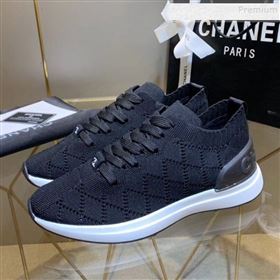 Replica Chanel Quilted Knit Fabric Sneakers G35549 Black 2020 MD 9121223 [fab 66460 191214] 8400 : Purse Valley,Designer Replica Handbags,Premium Replica Handbags at PurseValley