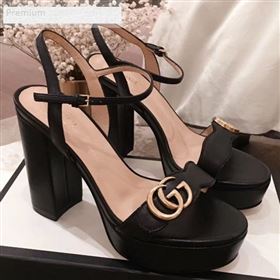 Replica Gucci Leather Platform High Heel Sandals with Double G 573021 Black 2019 KL 9070434 [fab 59261 190706] 11800 : Purse Valley,Designer Replica Handbags,Premium Replica Handbags at PurseV