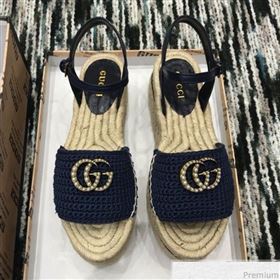 Replica Gucci Knit Platform Espadrille Sandal Dark Blue 2019 LRF 9032827 [fab 54091 190417] 10400 : Purse Valley,Designer Replica Handbags,Premium Replica Handbags at PurseValley