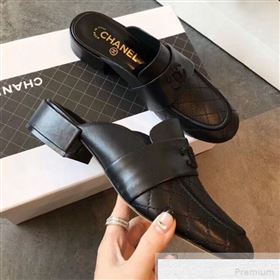 Replica Chanel Quilted Leather Loafers Mules G34427 Black 2019 EM 9051515 [fab 56467 190518] 11200 : Purse Valley,Designer Replica Handbags,Premium Replica Handbags at PurseValley