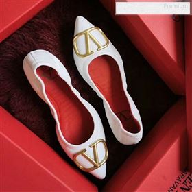 Replica Valentino VLogo Leather Flat Ballerinas White 2020 MD 9122631 [fab 67046 191231] 7100 : Purse Valley,Designer Replica Handbags,Premium Replica Handbags at PurseValley