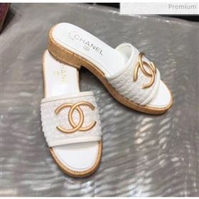 Replica Chanel CC Metal Logo Tweed Flat Slide Sandals White 2020 MD 20033124 [fab 69084 200404] 8400 : Purse Valley,Designer Replica Handbags,Premium Replica Handbags at PurseValley