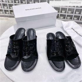 Replica Balenciaga Oval BB Patent Leather Heel Mules Slide Sandal All Black 2020 DLH 20031433 [fab 68532 200314] 7400 : Purse Valley,Designer Replica Handbags,Premium Replica Handbags at Purse