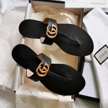 Replica Gucci Leather Thong Sandal with Double G Black 2020 SY 20062439 [fab 72539 200630] 11200 : Purse Valley,Designer Replica Handbags,Premium Replica Handbags at PurseValley