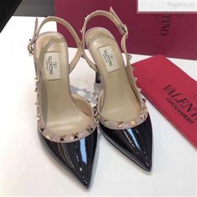 Replica Valentino Rockstud Patent Leather Slingback High Heel Pump Black 2019 XINL 9072460 [fab 60377 190727] 6700 : Purse Valley,Designer Replica Handbags,Premium Replica Handbags at PurseVal