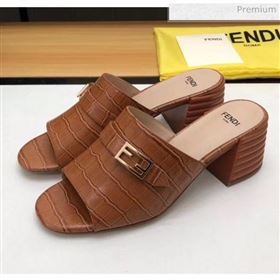 Replica Fendi Crocodile Pattern Calfskin Promenade Slides Sandals With 6cm Heel Brown 2020 MD 20042320 [fab 70173 200425] 8700 : Purse Valley,Designer Replica Handbags,Premium Replica Handbags