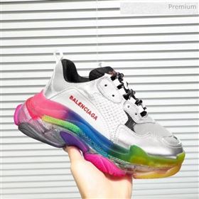 Replica Balenciaga Triple S Rainbow Outsole Sneakers WhiteSilverBlack 2019 HZ 0031712 [fab 68585 200322] 16400 : Purse Valley,Designer Replica Handbags,Premium Replica Handbags at PurseValley