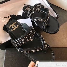Replica Chanel Flat Chain Leather Thong Sandals Black 2019 EM 9051533 [fab 56485 190518] 14000 : Purse Valley,Designer Replica Handbags,Premium Replica Handbags at PurseValley
