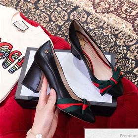 Replica Gucci Leather Heel Pump with Web Bow Black 2019 KL 9031937 [fab 53696 190417] 12600 : Purse Valley,Designer Replica Handbags,Premium Replica Handbags at PurseValley