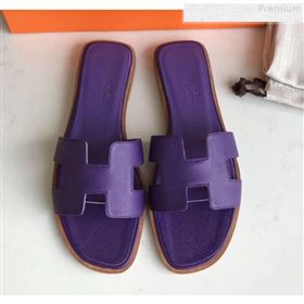 Replica Hermes Epsom Leather Oran H Flat Slipper Sandals Purple MD 9080607 [fab 60819 190813] 14000 : Purse Valley,Designer Replica Handbags,Premium Replica Handbags at PurseValley