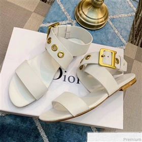 Replica Dior D Dior Flat Sandals in White Calfskin 2019 DLY 9041002 [fab 54577 190417] 10000 : Purse Valley,Designer Replica Handbags,Premium Replica Handbags at PurseValley