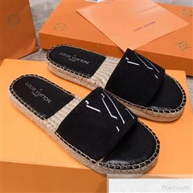 Replica Louis Vuitton Seashore Over LV Flat Espadrilles Slide Sandals Black 2019 HQG 9051604 [fab 56555 190518] 8100 : Purse Valley,Designer Replica Handbags,Premium Replica Handbags at PurseV