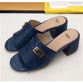 Replica Fendi Crocodile Pattern Calfskin Promenade Slides Sandals With 6cm Heel Blue 2020 MD 20042321 [fab 70174 200425] 8700 : Purse Valley,Designer Replica Handbags,Premium Replica Handbags 