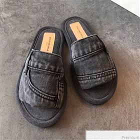Replica Balenciaga Flat Denim Fabric Slide Sandals Black 2019 EM 9032814 [fab 54077 190417] 9800 : Purse Valley,Designer Replica Handbags,Premium Replica Handbags at PurseValley