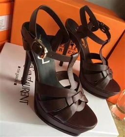 Replica YSL tribute heels sandals smooth brown calfskin shoes 4123 [shoes203a] 12000 : Purse Valley,Designer Replica Handbags,Premium Replica Handbags at PurseValley