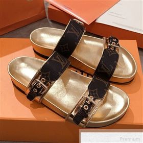 Replica Louis Vuitton Bom Dia Monogram Leather Flat Sandals 1A4WJK Gold 2019 HQG 9051612 [fab 56563 190518] 10300 : Purse Valley,Designer Replica Handbags,Premium Replica Handbags at PurseVall